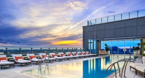 The Pool at 28th floor for reserved guests only