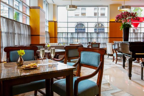 Our Grand Lobby offers a club room concept for all of our guest to socialize throughout their stay.