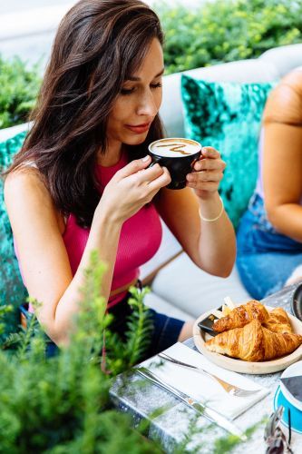 Enjoy a nice coffee at Café Liszt