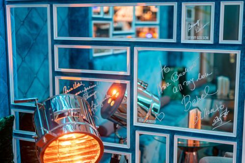 Café Liszt is decorated with the original signature of music legends